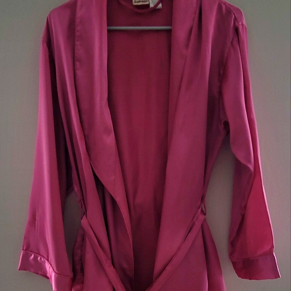Silky robe